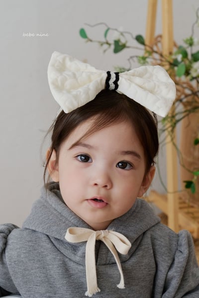 bebe nine23 (free) 2色黑白大蝴蝶結髮帶10