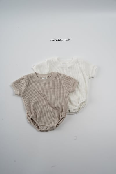 Bloom.b13｜(0m-18m) 華夫格包屁衣1