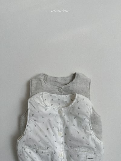 Atomeme40｜(70-110) 印花鋪棉背心11