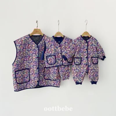 Oottbebe37｜(MoM) 	氣質小碎花背心10