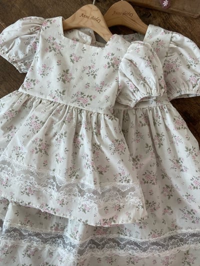 Anne Shirley14｜(3m-22m) 2色碎花方領洋裝包屁款23