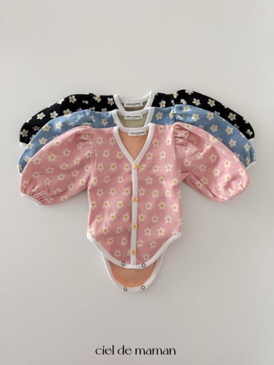 Cieldemaman｜(3-15m) 春天花朵包屁衣2