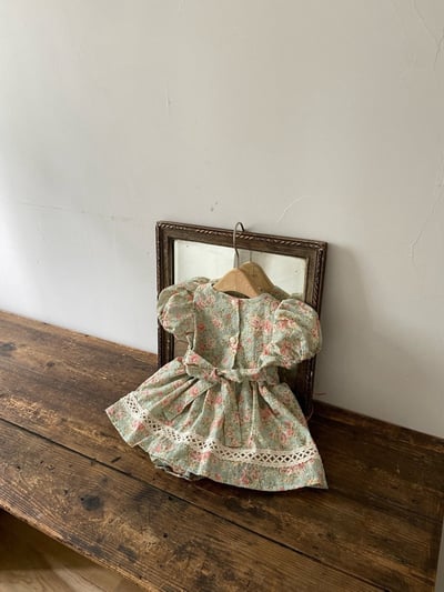 Anne Shirley29｜(3m-18m) 3色古典玫瑰花卉洋裝包屁11