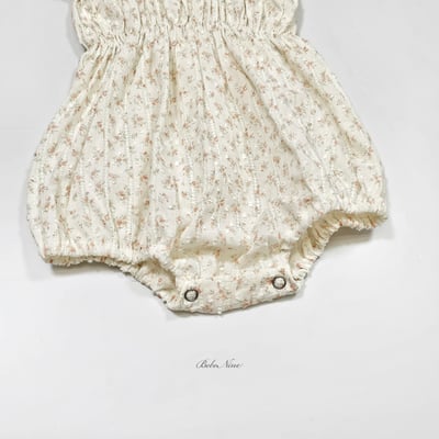 bebe nine39  (6m-24m) 2色荷葉吊帶包屁衣4