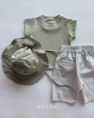 AOSTA52｜(6m-5y) 線條口袋芙烈褲15