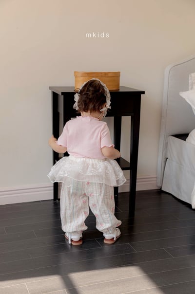 M-KIDS28｜(65-115cm) 印花縮口棉褲15