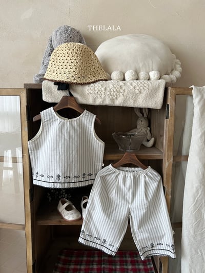 thelala40｜ (70-115) 條紋刺繡圖騰套裝6