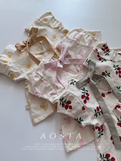 AOSTA12｜(6m-5y) 3款綁帶蝴蝶結娃娃裝2