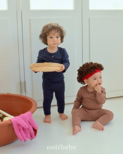 Oottbebe36｜(1y-7y) 	休閒素色1+1居家服套裝(兩件組合)18