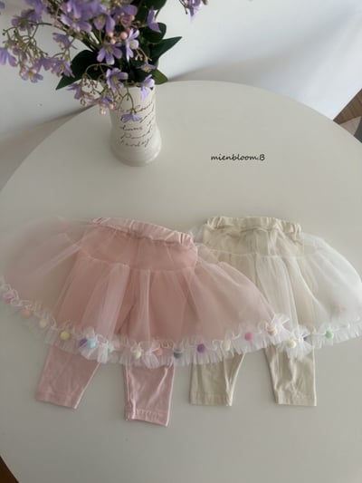 Bloom.b04｜(0m-7y) 小波點薄紗內搭褲裙6