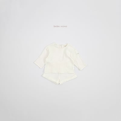 bebe nine25  (65-115) 2色棉麻素面套裝11