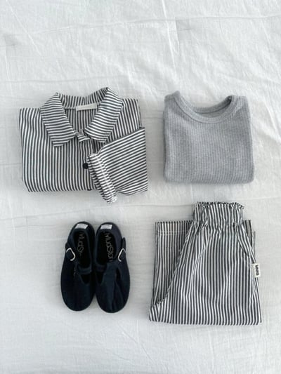 MiniRobe54｜(70-110) 素面羅紋上衣11