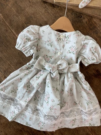 Anne Shirley14｜(3m-22m) 2色碎花方領洋裝包屁款10