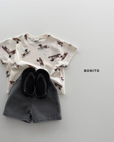 Bonito24｜(75cm-125cm) 2色夏季衝浪狗上衣3