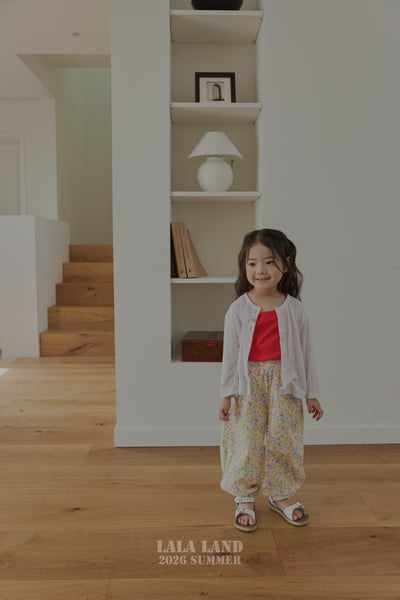 lala land70｜(75-120cm) 2色草莓格紋/碎花縮口褲6