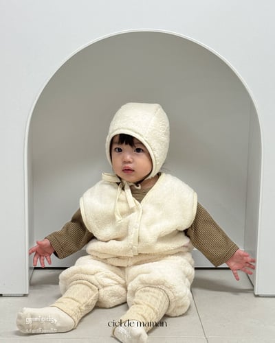 Cieldemaman17｜(6M~24M)  2色素色條紋打底褲14