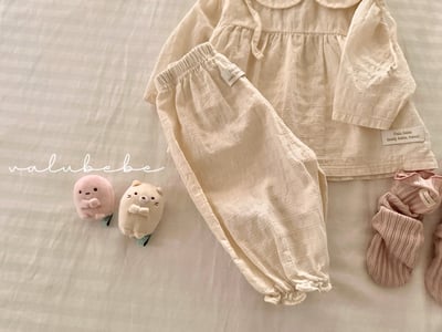 Valubebe18｜(65-90) 條紋縮口棉褲13