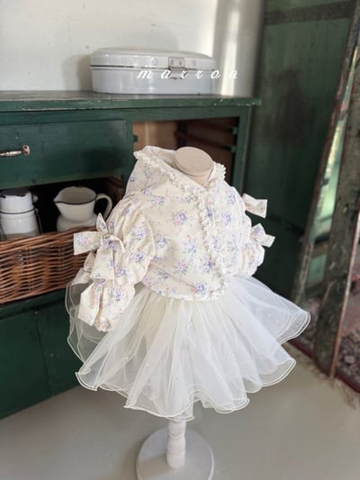 Marron20｜(1y-6y) 珍珠薄紗裙17