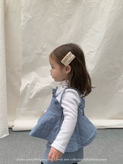 JE 389｜(73-100cm)  細肩絎縫線套裝裙7