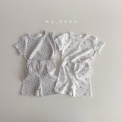 my_bebe23｜(80-120cm) 碎花家居服組12