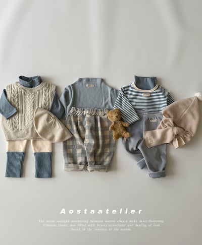 AOSTA57｜(6m-5y) 羅紋圓領上衣25