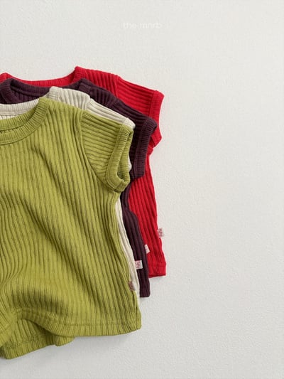 MiniRobe25｜(70-110) 羅紋短袖上衣11