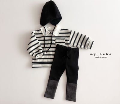 my_bebe03｜(-12m-7y) 有領條紋上衣19