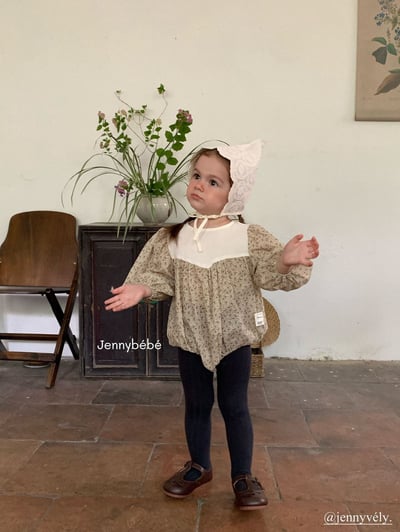 JE555｜(66-90cm) 田園碎花包屁衣4