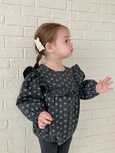 JE631｜(66cm-90cm) 花卉鋪棉綁帶包屁衣8