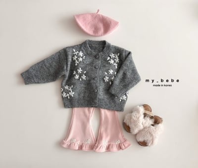 my_bebe04｜(-12m-7y) 花朵刺繡開襟外套7
