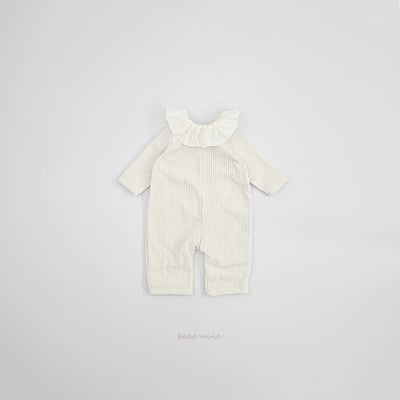 bebe nine52 (55cm-85cm) 2色荷葉翻領滾邊連身衣6