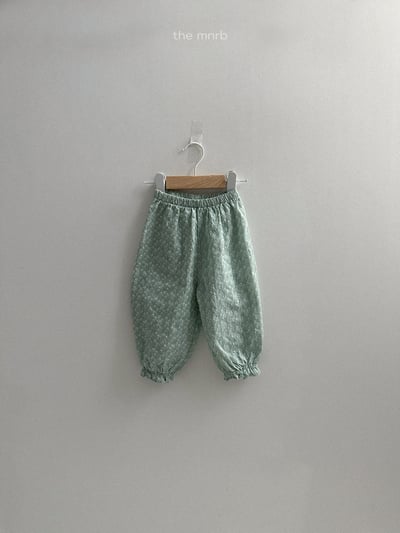 MiniRobe04｜(70-110) 雪花印花縮口長褲12