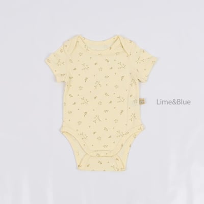 LIME&BLUE12｜(55-80cm)  黃油花包屁衣8