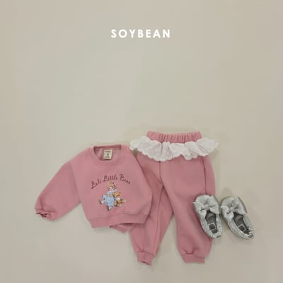 Soybean35｜(75cm-118cm) 法式印花蕾絲套裝10