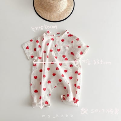 my_bebe16｜(58-72cm) 短袖連身包屁褲8