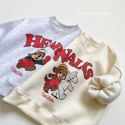 vivid42｜(78cm-125cm) 小狗印花休閒上衣2