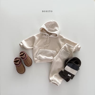 Bonito26｜(75cm-125cm) 休閒連帽上衣束口褲套裝13