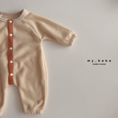my_bebe23｜(-6m-12m-) 撞色排釦連身衣9