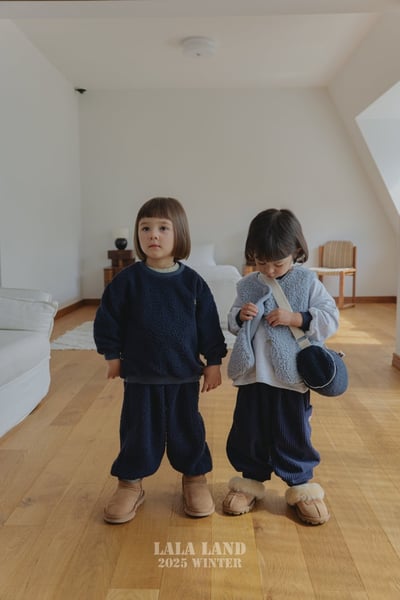 lala land61｜(75cm-120cm) 5色刷毛小黑標束口褲6