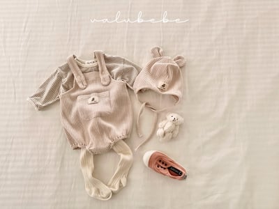 Valubebe07｜(65-80) 華夫格吊帶包屁衣9