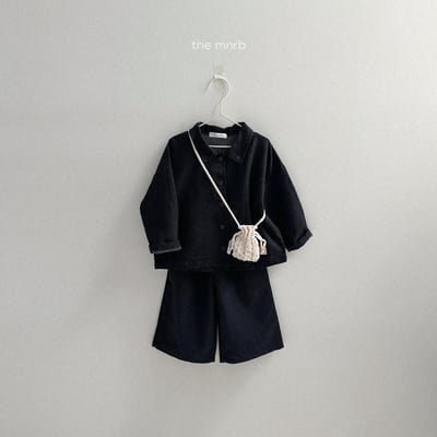 MiniRobe22｜(70cm-110cm)kids 2色素色口袋直筒寬庫15