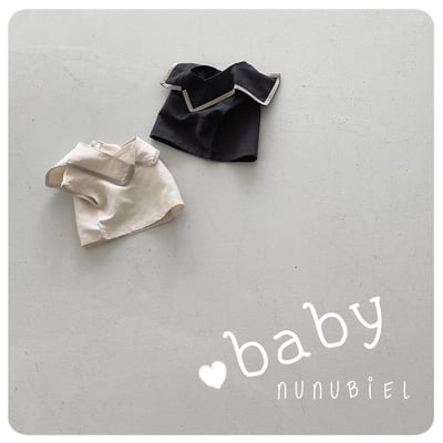 NUNU BIEL13｜(65-115cm) 水手翻領無袖上衣7