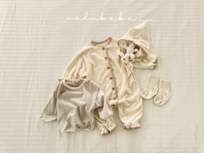 Valubebe36｜(65-80) 滾邊縮口連身衣18