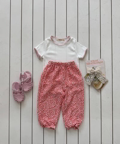 LePetitmot26｜(80-125cm) 水果圖案寬鬆褲5