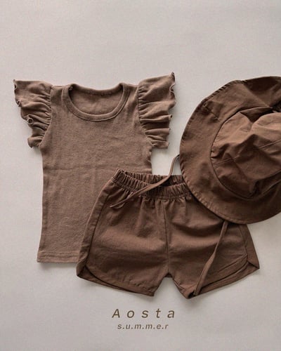 AOSTA06｜(6m-5y) 4色天使褶邊袖上衣16