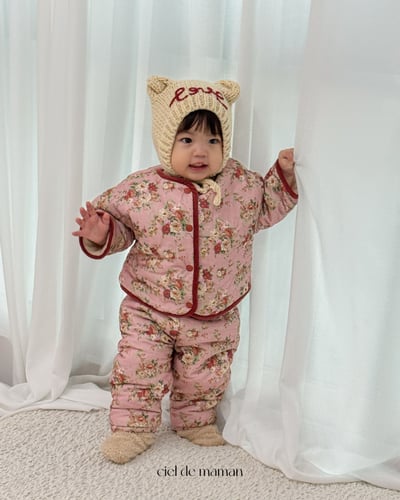 Cieldemaman14｜(76cm~94cm)  2色花花絎縫套裝5