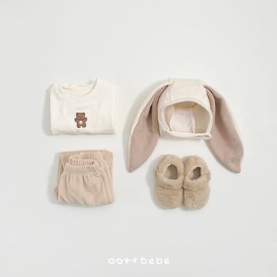 Oottbebe08｜(1y-7y) 絲絨小熊上衣18