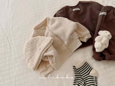 Valubebe26｜(65-90) 華夫格開襟外套13