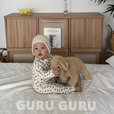 GURU GURU06｜(6m-24m) 4色磨毛綁帶帽8