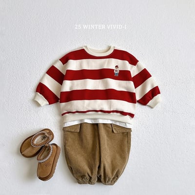 vivid10｜(78cm-125cm) 燈芯絨口袋工裝縮口褲3